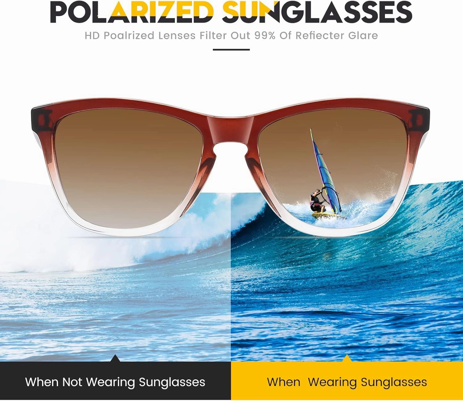 Sunglasses Womens Polarized Sunglasses for Mens Womens Retro Mirror Lens for Driving Fishing UV400 Protection