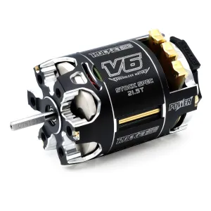 Surpass Hobby 540 V6 Sensored Brushless Motor, 21.5T Brushless Motor High-Torque & High-Efficiency RC Motor, Heat-Resistant Lightweight Design Use for 1:10 RC Racing Car (Shaft 3.175, 21.5T kv)