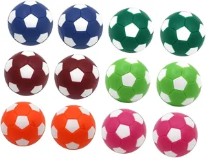 Table Football Balls 12pcs Set 36mm Mini Soccer Game Balls Durable Plastic