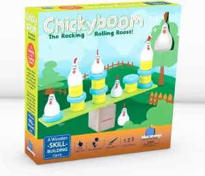 Tabletop Board Game, All Wooden, for Preschool Kids Adults Family, Award Winning Educational Skill Building, for Ages 4 , Chickyboom by Blue Orange
