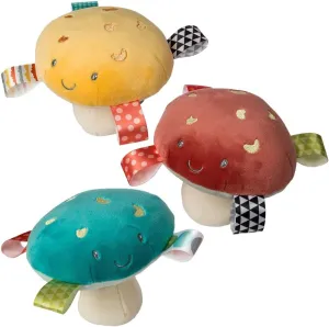 Taggies Stuffed Animal Soft Toy with Sensory Tags, 3 Piece Bundle, Fun Guy Mushrooms