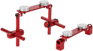 Tbest Aluminum Magnetic Invisible Body Shell Mount Kit for 1/10 RC Racing Car (Red)