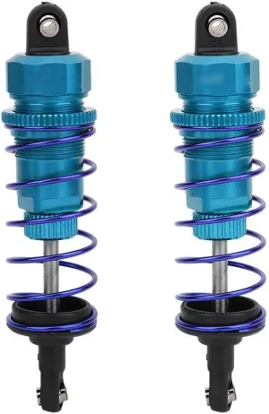 Tbest Shock Absorber, 2Pcs 92mm RC Oil Pressure Adjustable Front Shock Damper Fit for ZD Racing 7358 1/10 RC Car(Blue) Car Model Accessory
