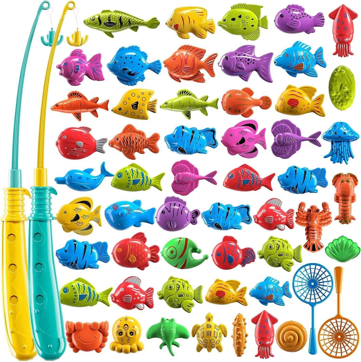 TEMI Magnetic Fishing Toy for Kids 3-8: Fun Bath & Outdoor Play!