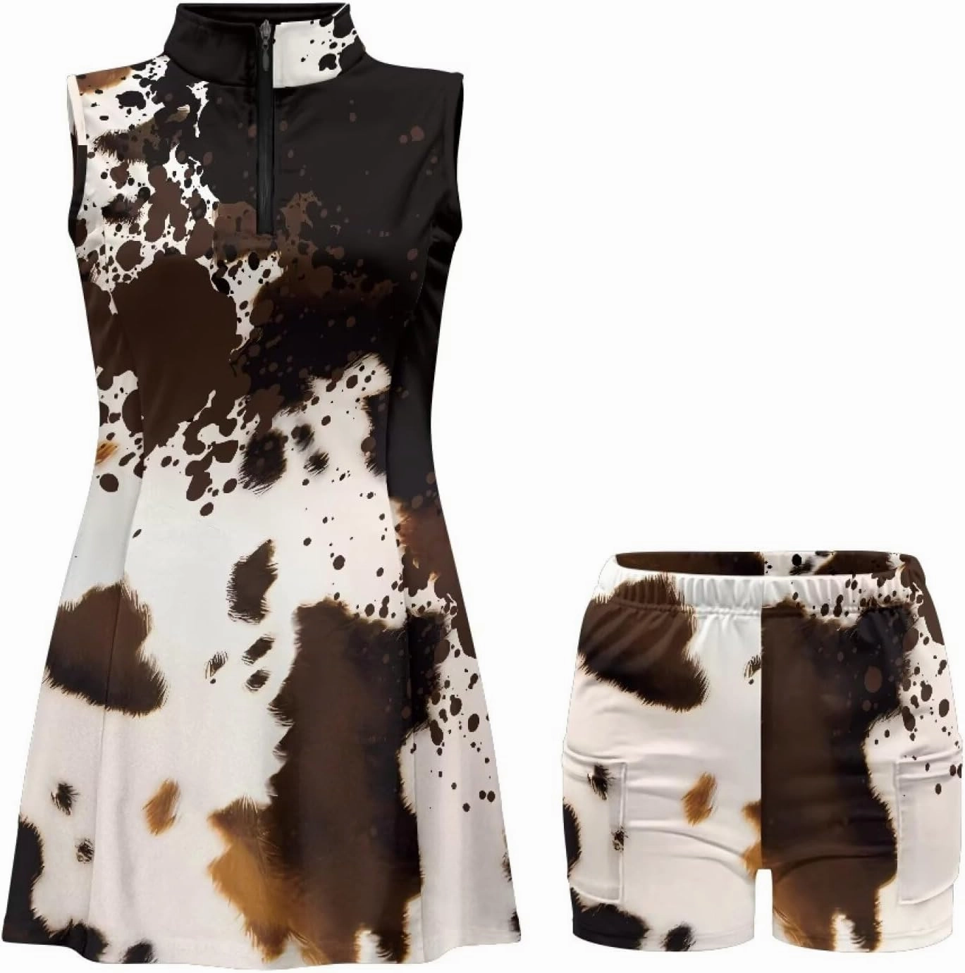 Tennis Dress for Women Girls Tennis Golf Dresses Sleeveless Athletic Dress with Built in Shorts Size XS-2XL