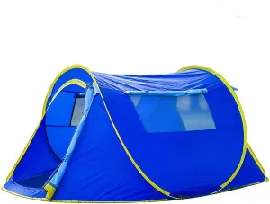 Tent Tent,Pop Up Tents,Lightweight Festival Tent Portable Folding Quick Setup for Summer Travel by Walking Camping Garden Color:Blue