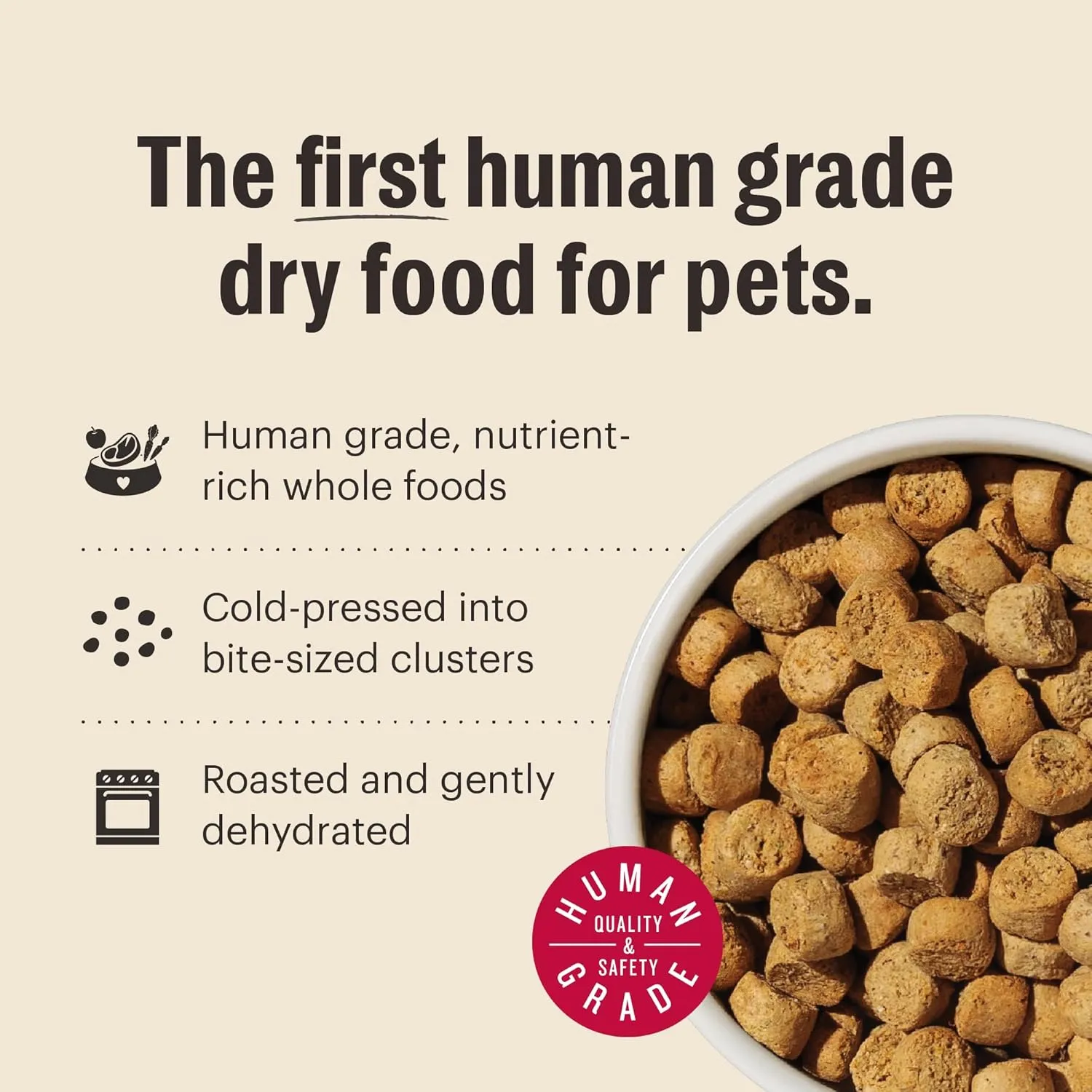 The Honest Kitchen Whole Food Clusters Puppy Whole Grain Chicken Dry Dog Food, 4 lb Bag