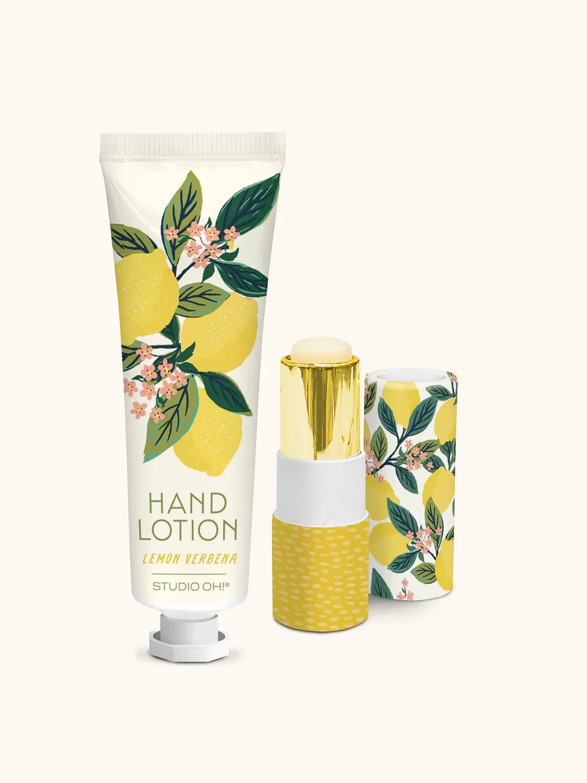 The Lemon Tree Lip Balm & Hand Lotion Set