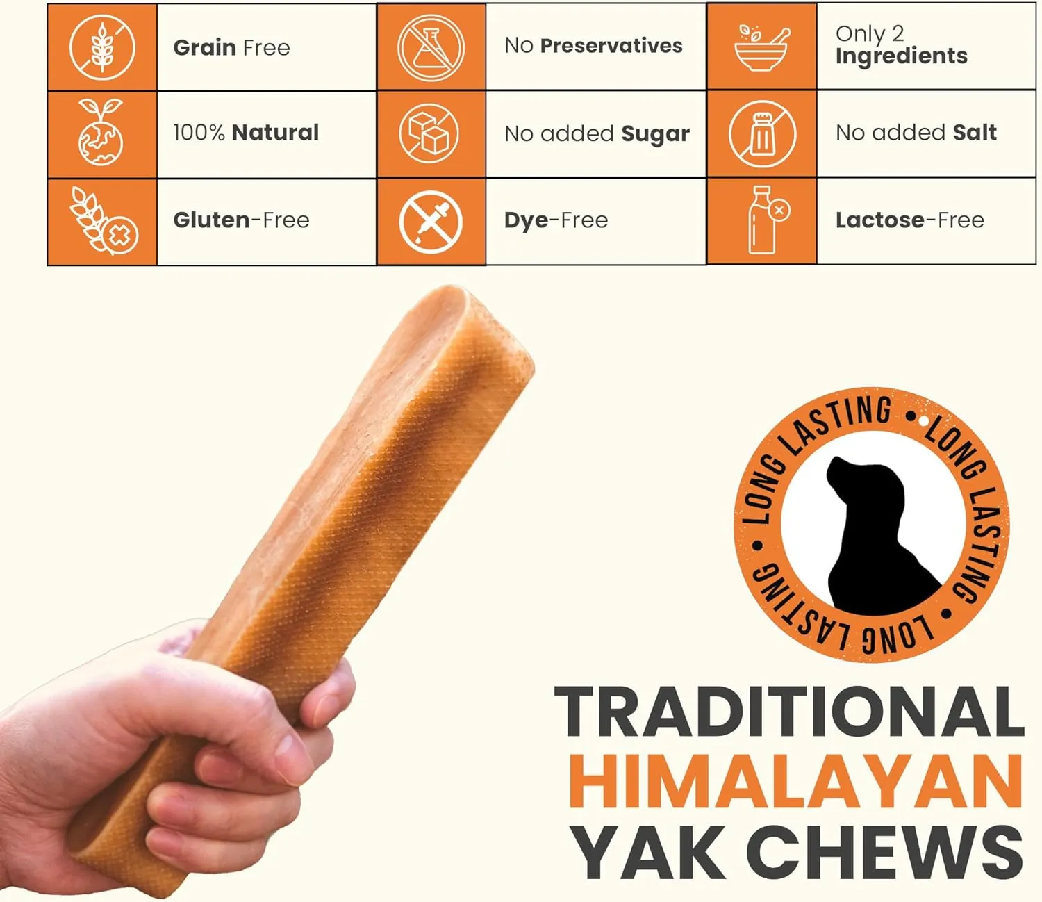The safest All-Natural Cheese Chews - Small (Pack of 8) - NO Chunks, NO preservatives, NO Bad Smell, Great Teeth Cleaner, Super Long-Lasting, for Small Dogs