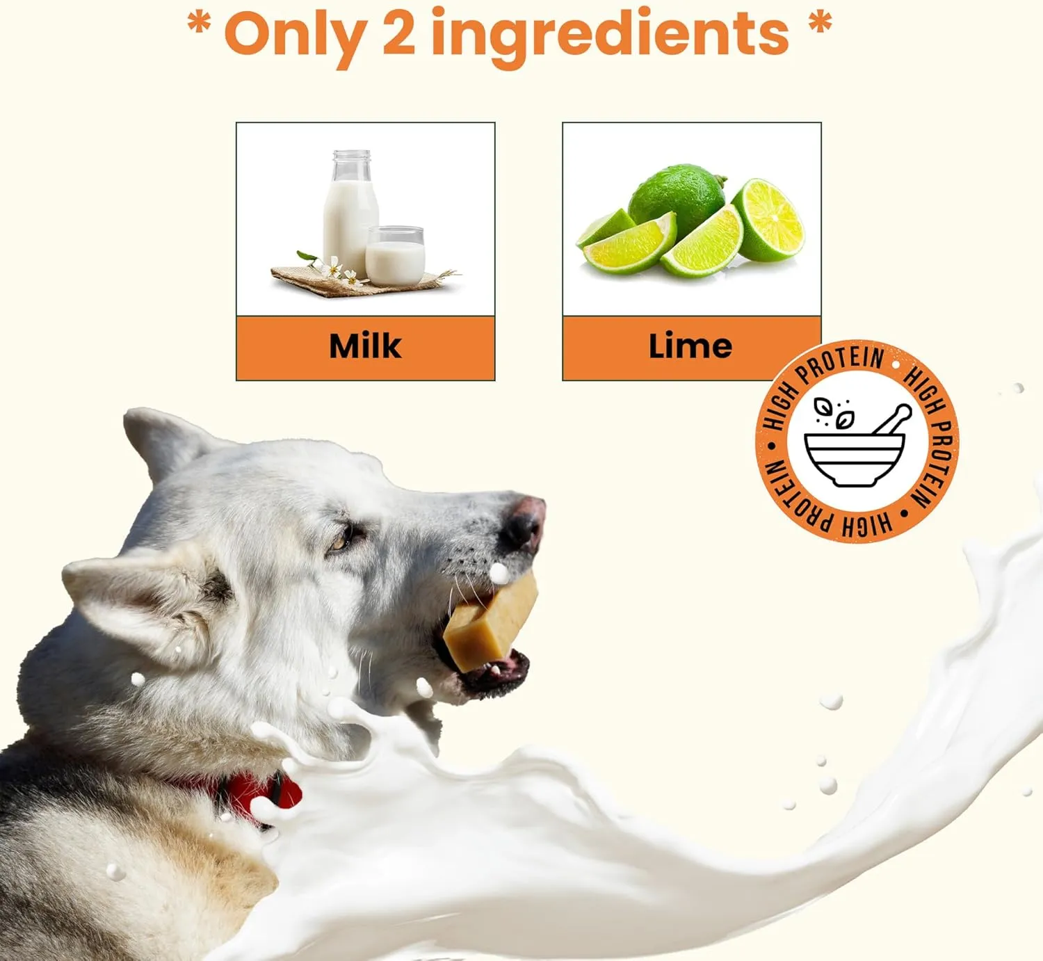 The safest All-Natural Cheese Chews - Small (Pack of 8) - NO Chunks, NO preservatives, NO Bad Smell, Great Teeth Cleaner, Super Long-Lasting, for Small Dogs