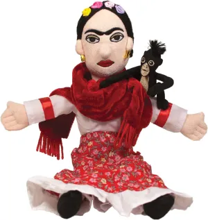 The Unemployed Philosophers Guild Frida Kahlo Doll - 12" Soft Stuffed Plush Little Thinker