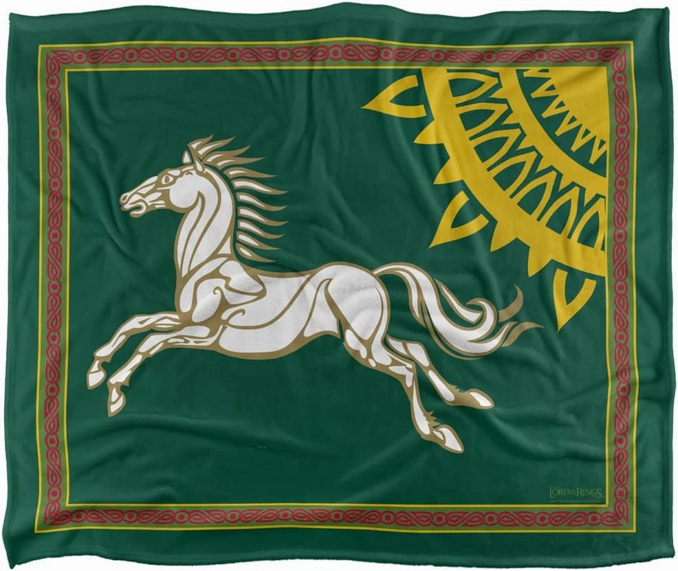 The Lord of The Rings Blanket, 50"x60" Rohan Banner Silky Touch Super Soft Throw Blanket