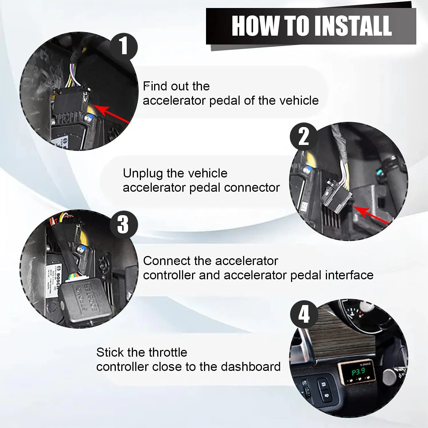 Throttle Response Controller,9 Drive Throttle Controller,Intelligent Electronic Racing Pedal Accelerator for AUDI A3 A6 VW SKODA SEAT PORSCHE