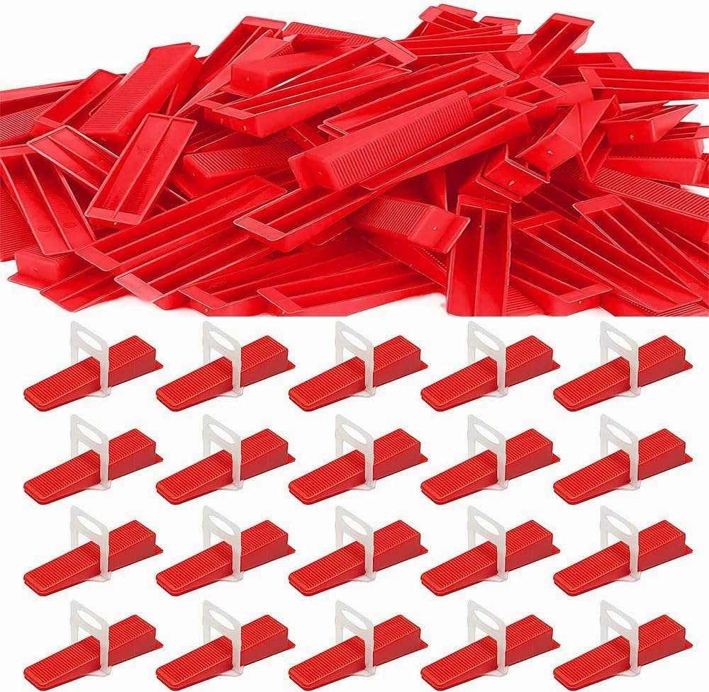 Tile Leveling System Kit 200 Pack Reusable Wedges for Tile Ceramic Stone Installation (200pcs Reusable Wedges)