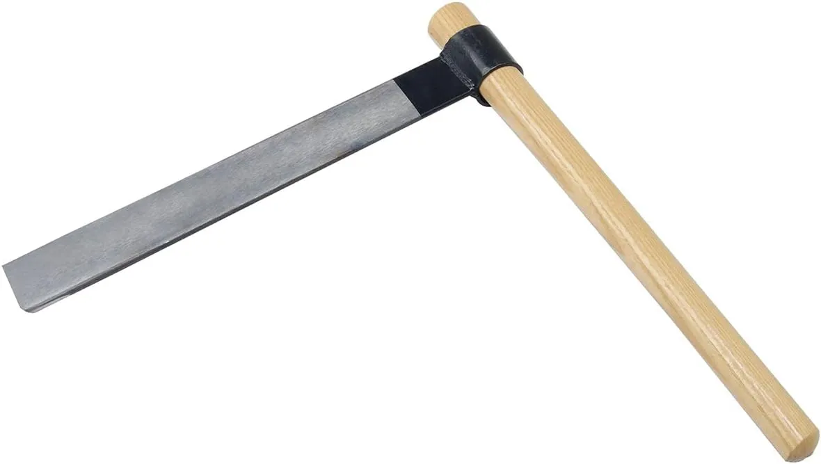 Timber Tuff TMW-62 Shingle Froe Traditional Woodworking Tool w/Anodized Steel Blade and Lightweight Handle for Wood Splitting, Shaving, and Scraping