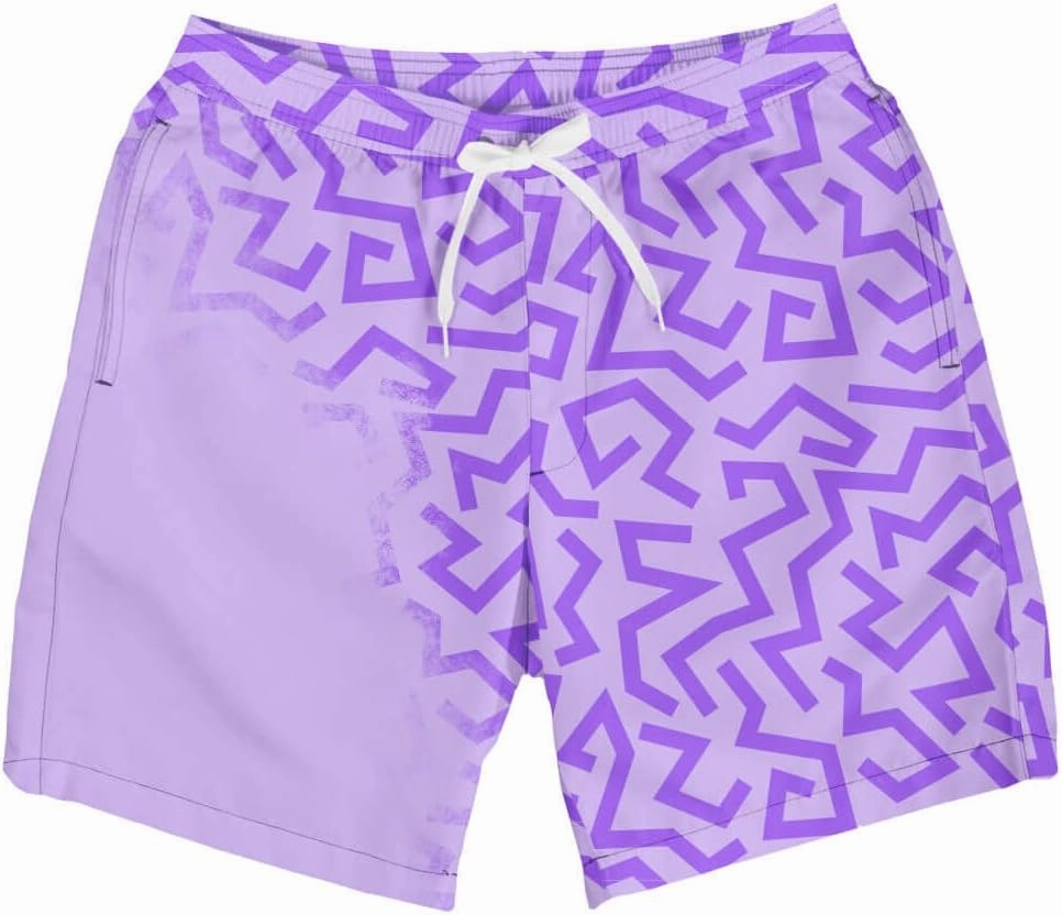 Tipsy Elves Men's Color Changing Swim Trunks - 7 Inch Inseam Bold Colorful Swimming Trunks for Men