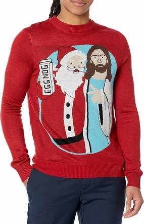 Tipsy Elves Ugly Christmas Sweaters for Men - Colorful and Funny Men's Christmas Sweaters - Hilarious Holiday Pullovers
