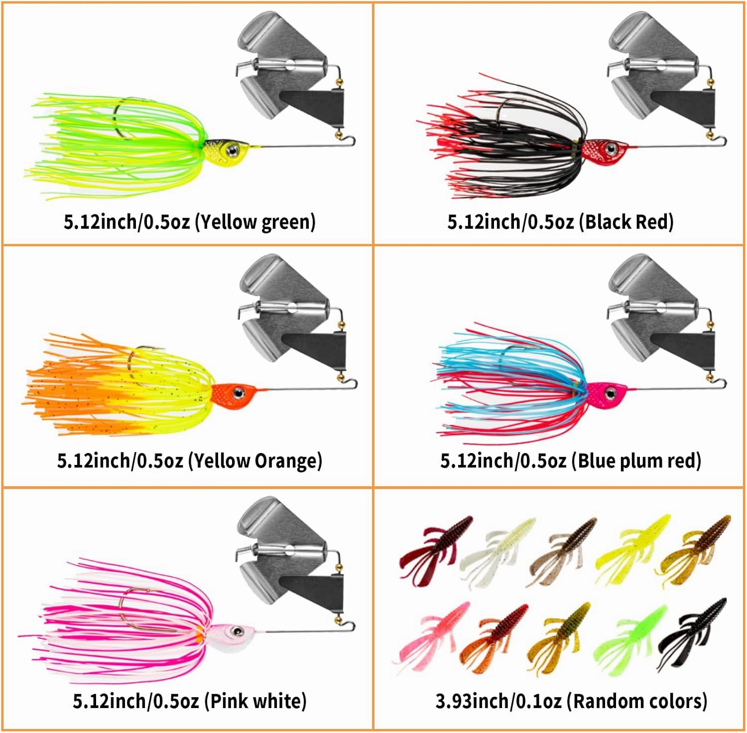Top Water Lures: Bass Fishing Buzzbaits & Spinnerbaits, including Swimbaits & Soft Plastics