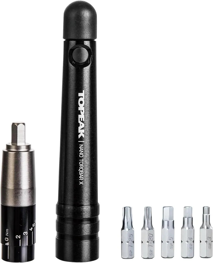 Topeak Nano TorqBar X (2-6Nm, 5 Tool Bits)