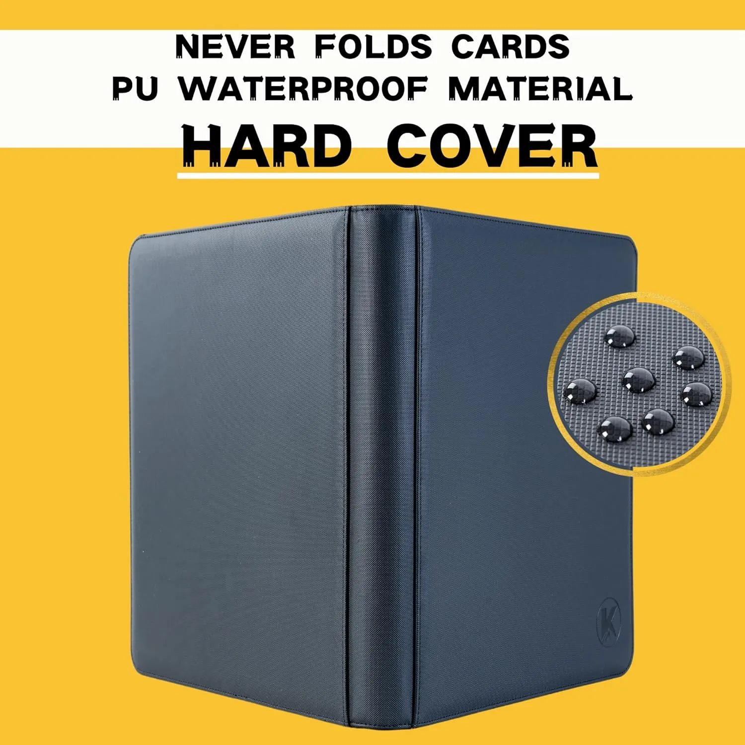 Toploader Binder, Holds 112  Toploaders, 4 Pocket Top Loader Card Storage Case, Double-Sided Pockets for trading card in 3 x 4'' Toploaders