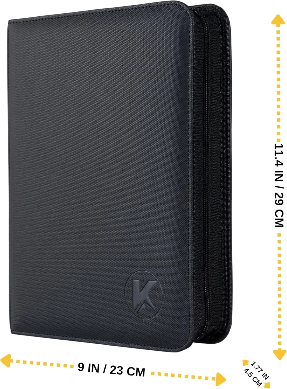 Toploader Binder, Holds 112  Toploaders, 4 Pocket Top Loader Card Storage Case, Double-Sided Pockets for trading card in 3 x 4'' Toploaders