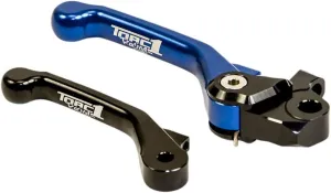 TORC1 Racing Vengeance V2 Flex Front Brake Lever Black/Blue for Kawasaki KX250 2000-2007