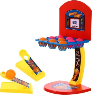 Totority 1Set Desktop Interactive Basketball Game for Marble Shooting Fun Family Friendly Tabletop Basketball Playthings