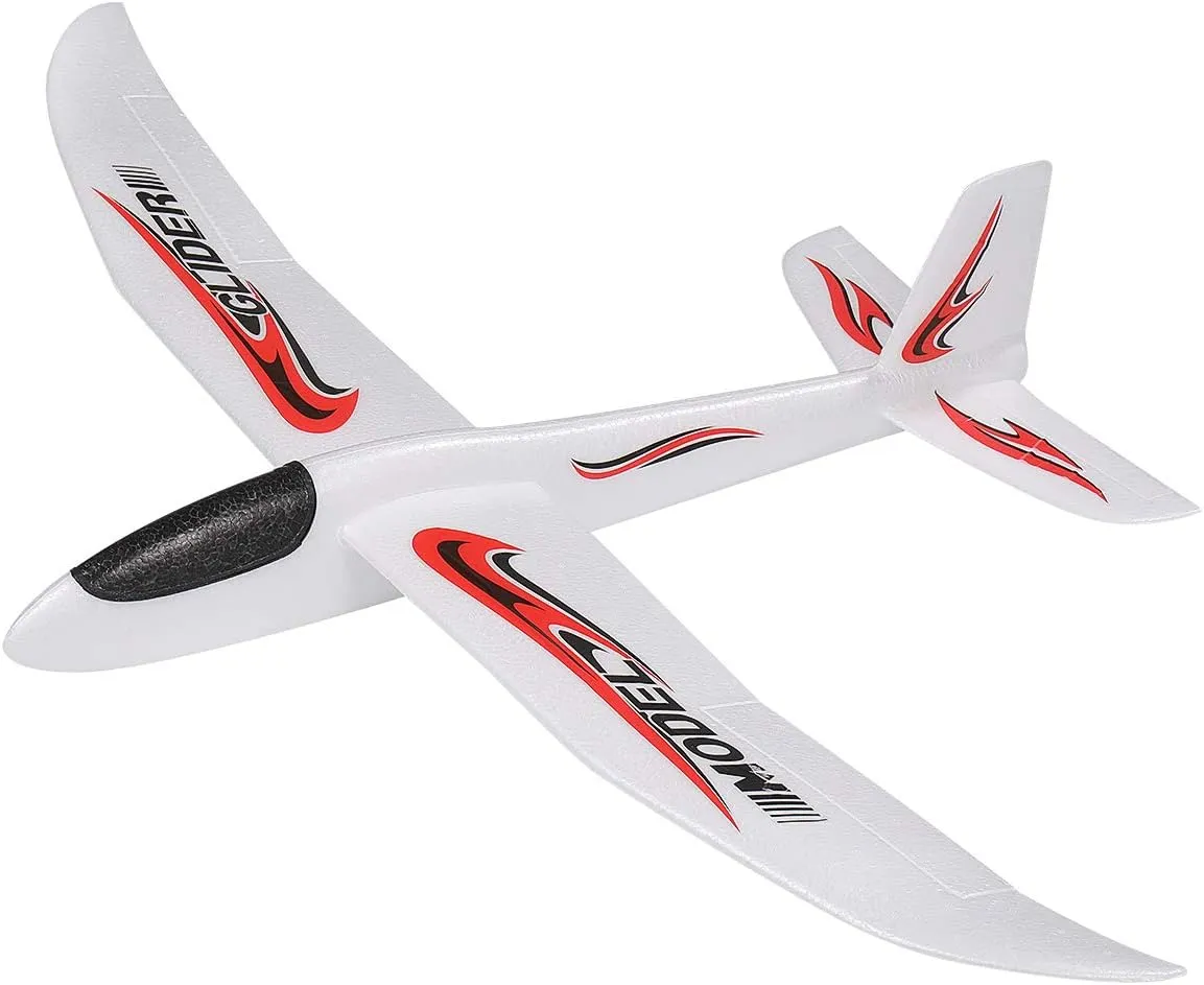 TOYANDONA 1PC Foam Glider Airplane, 39 inch Large Throwing Glider Planes Lightweight Outdoor Flying Glider Airplane Toys for Girls Boys Party Favor or Gift