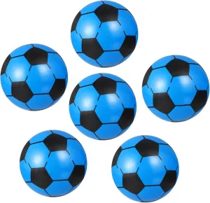Toyvian 6pcs Inflatable Boy Girl Soccer Toys Football Training Props for Rupture-Resistant Design for Boy Girl