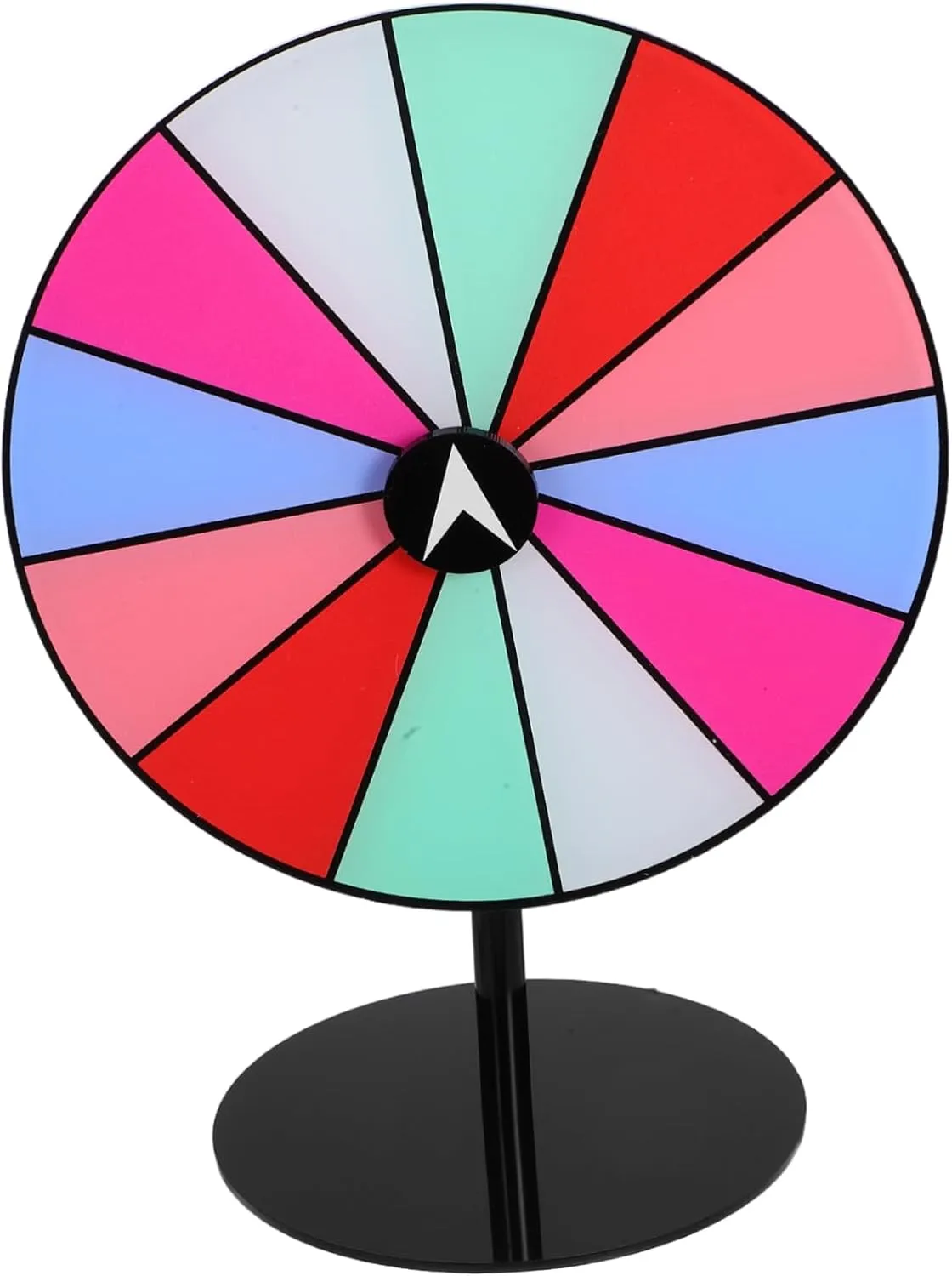 Toyvian DIY Spinning Prize Wheel with Stable Base Rotating Game Wheel for Parties Dry Erase Surface for Prizes for Celebrations and Team Bonding Activities