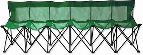 Trademark Innovations Portable Sports Bench with Mesh Seat and Back