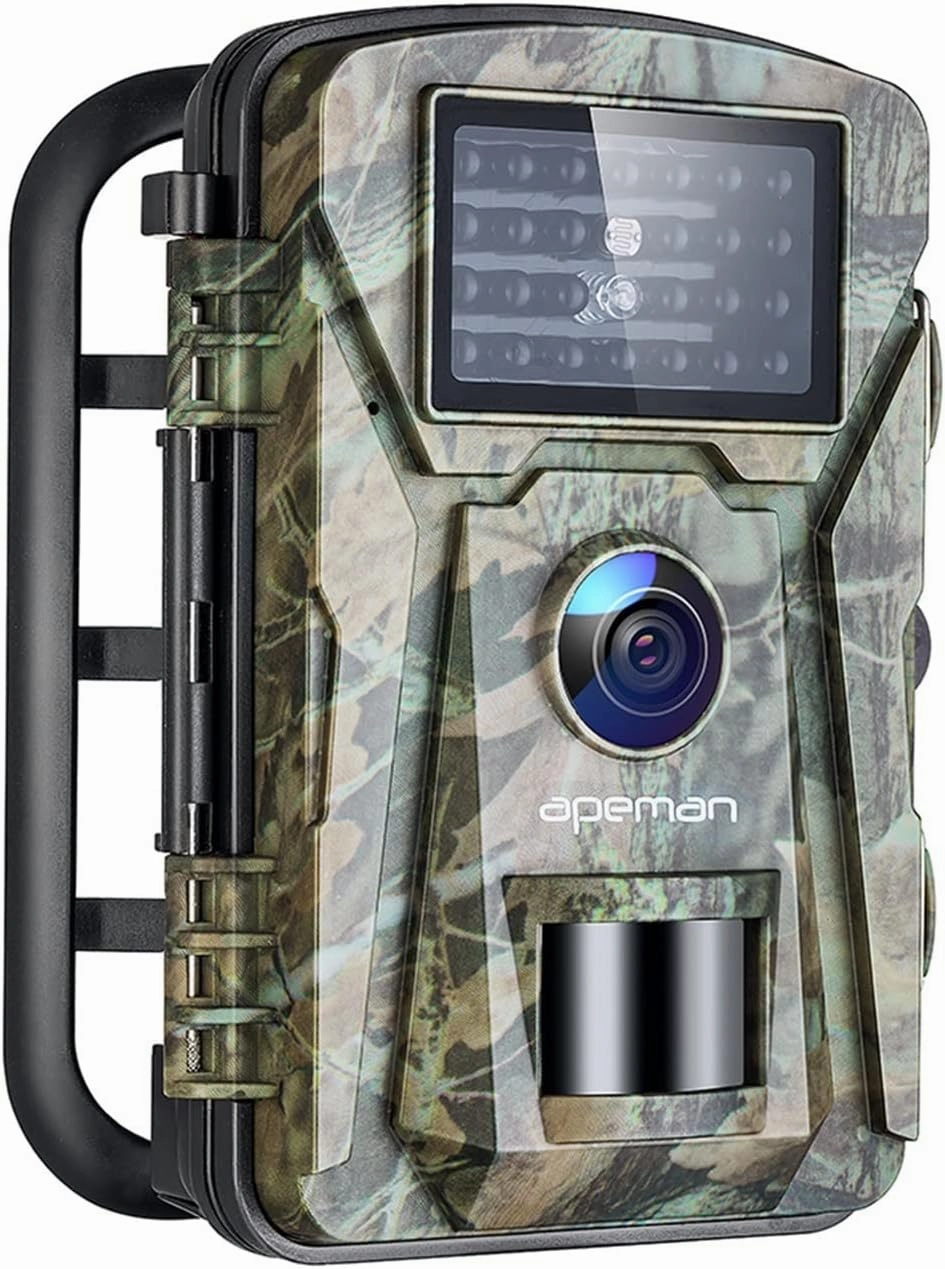 Trail Camera 16MP 1080P Waterproof Gaming Camera No-Glow Infrared Hunting Camera for Wildlife Monitoring Garden Home Security Surveillance Field Camera