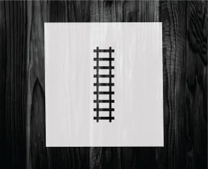 Train Track Stencil, Mylar reusable stencil, Stencil, FAST SHIPPING