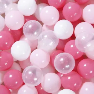 TRENDPLAY Plastic Balls for Ball Pits, Pack of 100 Hollow Balls, Perfect for Toddler Baby Pools,Party Decoration, 2.2 Inch 2.4 Inch 2.75 Inch