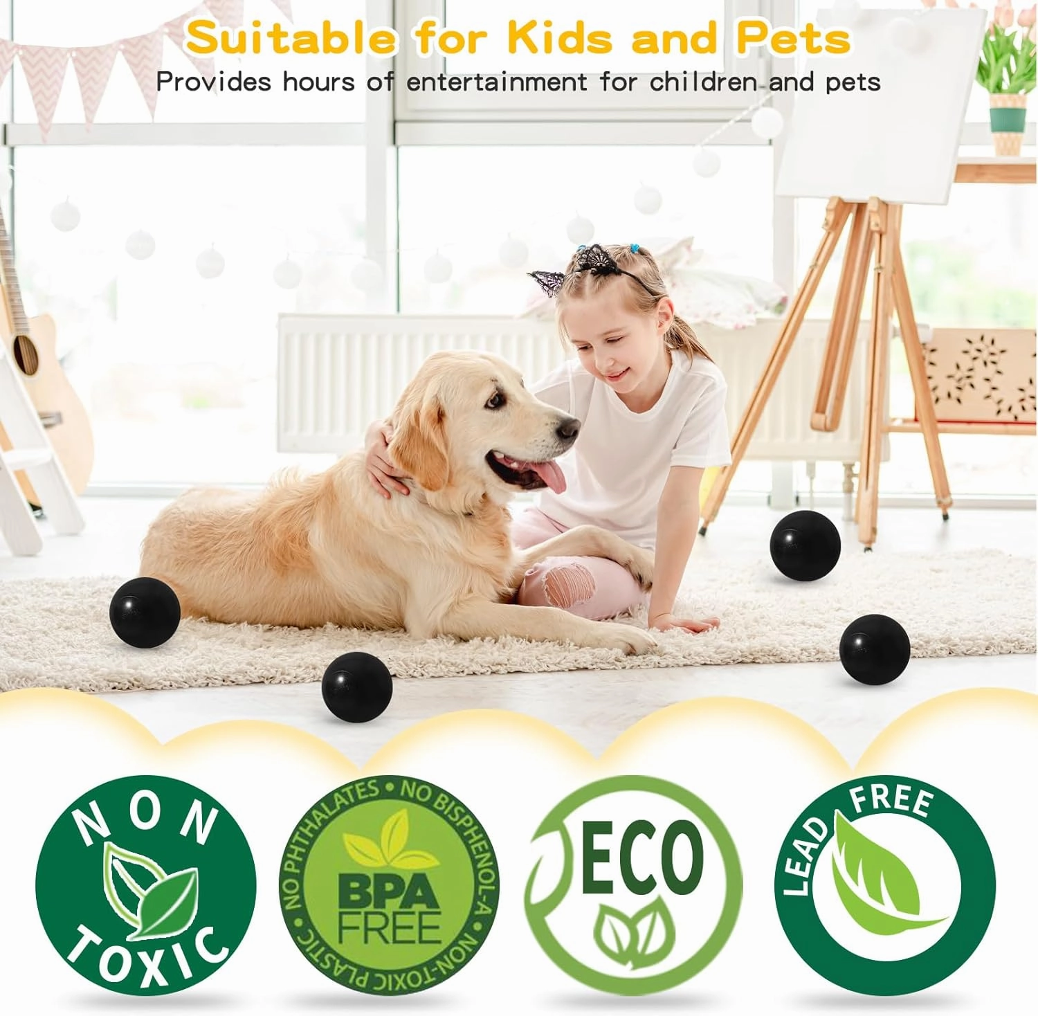 TRENDPLAY Plastic Balls for Ball Pits - Hollow Balls- Safe and Exciting Playtime - Perfect for Baby Pools, Birthday Party Decoration, 50 170 500