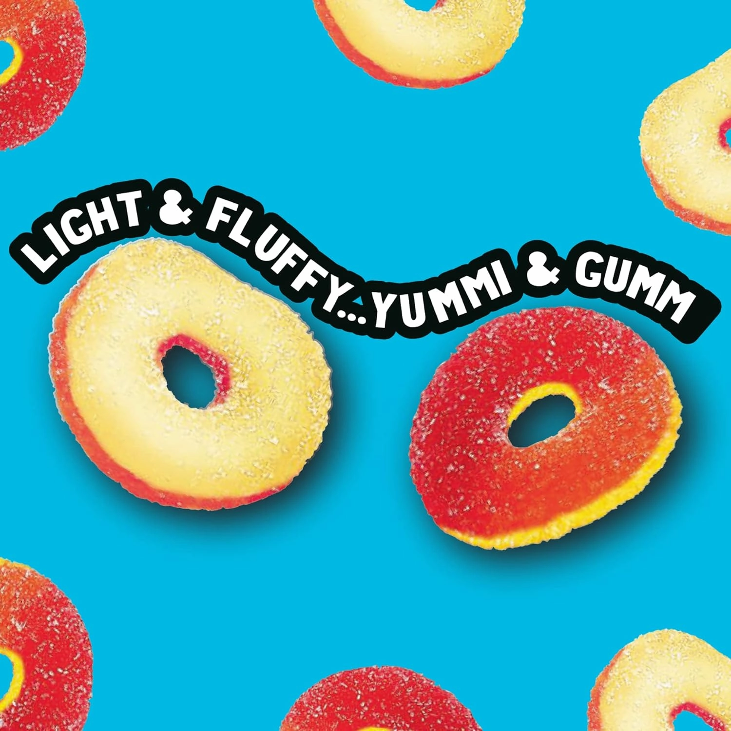 Trolli Peachie O's Sour Gummy Rings Candy, 5 Pound Bulk Bag