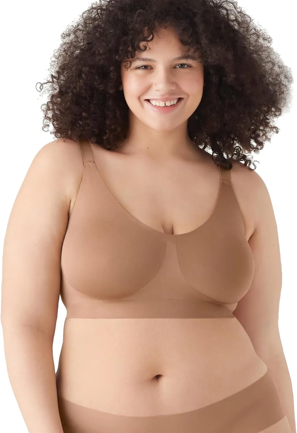 True & Co Women's Soft Form V Neck Adjustable Strap Bra