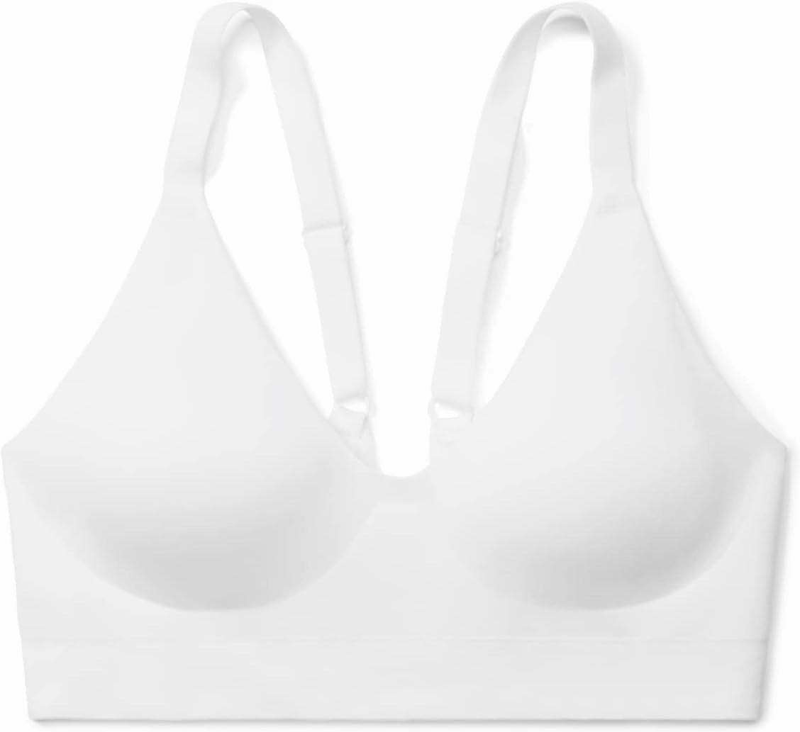 True & Co Women's Soft Form V Neck Adjustable Strap Bra