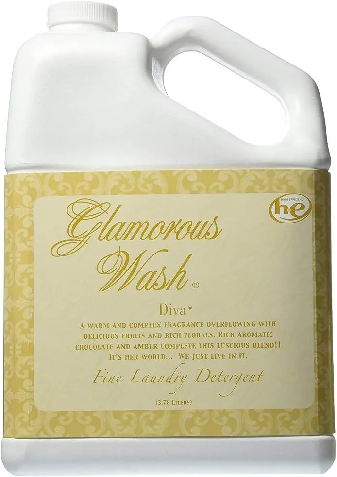 Tyler Candle Glamorous Wash Diva Laundry Detergent 128oz w/Diva Sachets Bundle (1)