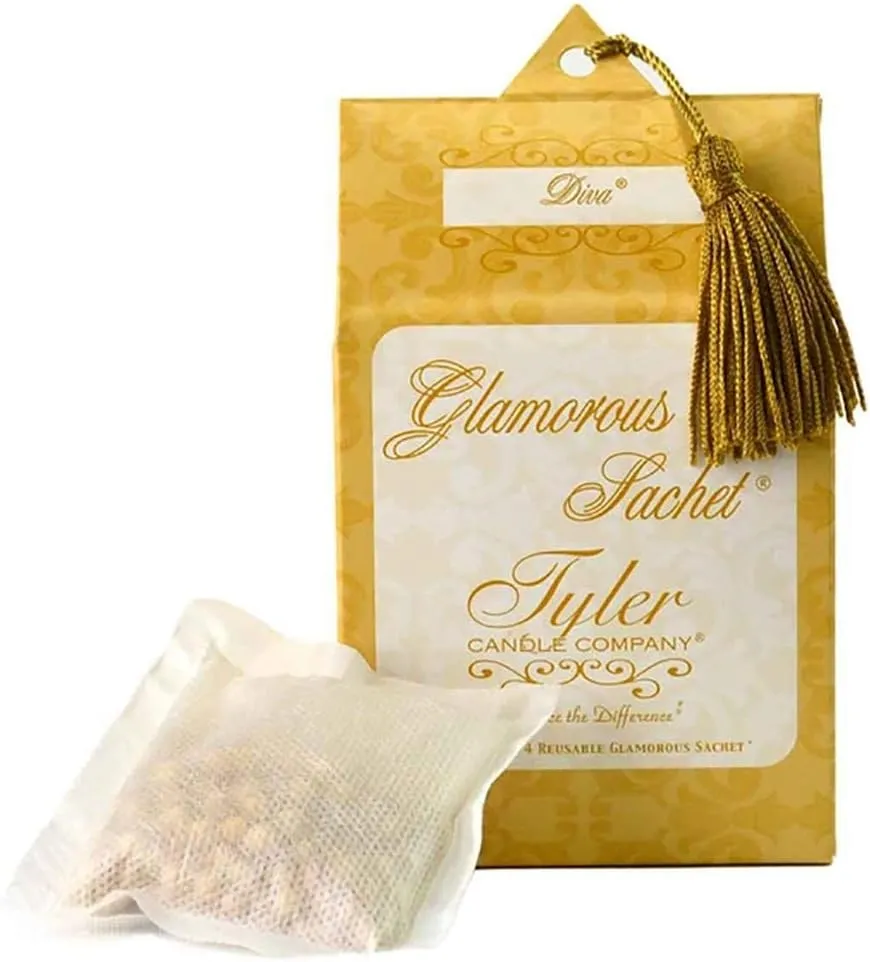 Tyler Candle Glamorous Wash Diva Laundry Detergent 128oz w/Diva Sachets Bundle (1)