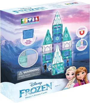 Tytan Official Disney Frozen Magnetic Tile Castle – 68-Piece STEAM Set with Glitter Tiles, Reusable Stickers & Guide – Features Elsa, Anna & Olaf – Educational Toy for Kids Ages 3 Toys