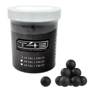 Umarex T4E .43 Caliber Paintball Reusable Rubber Balls for Paintball Gun 430 Count, Black