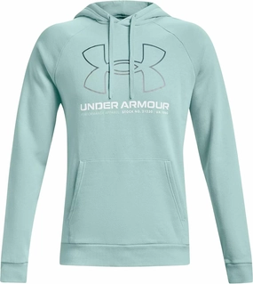 Under Armour Men's UA Rival Lock Up Hoodie Fleece Pullover 1366724 (Enamel Blue (477), Small)