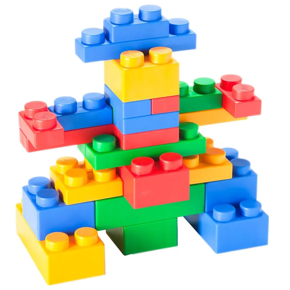 UNiPLAY Mix Soft Building Blocks - 36-Piece Set for Infant Early Learning, Cognitive Development, and Toddler Creative Play - Ages 3 Months 
