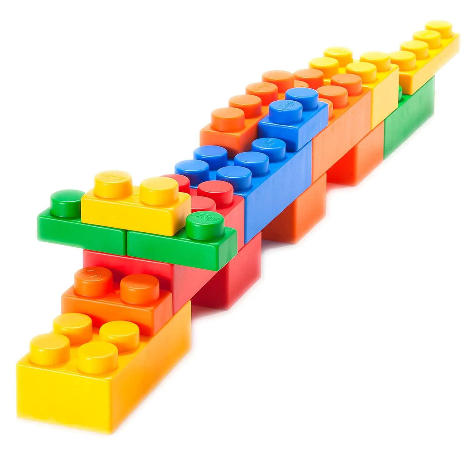 UNiPLAY Mix Soft Building Blocks - 60-Piece Set for Infant Early Learning, Cognitive Development, and Toddler Creative Play - Ages 3 Months 