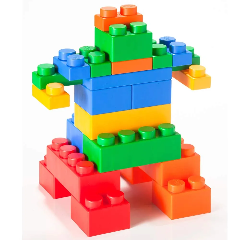 UNiPLAY Mix Soft Building Blocks - 60-Piece Set for Infant Early Learning, Cognitive Development, and Toddler Creative Play - Ages 3 Months 