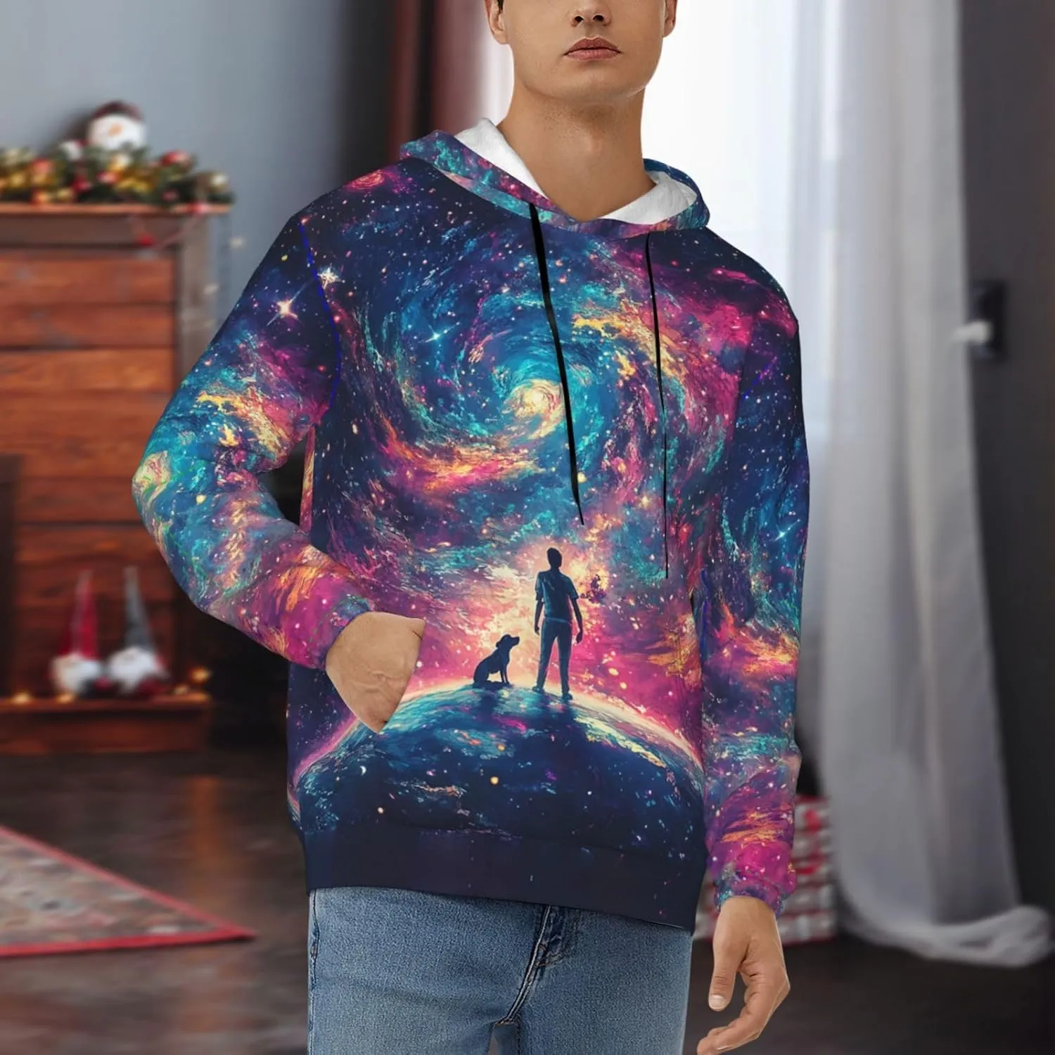 Unisex Cool 3D Hoodies Pullover Novelty Print Sweatshirt Funny Graphic Hooded With Pocket for Men Women Teens S-4XL