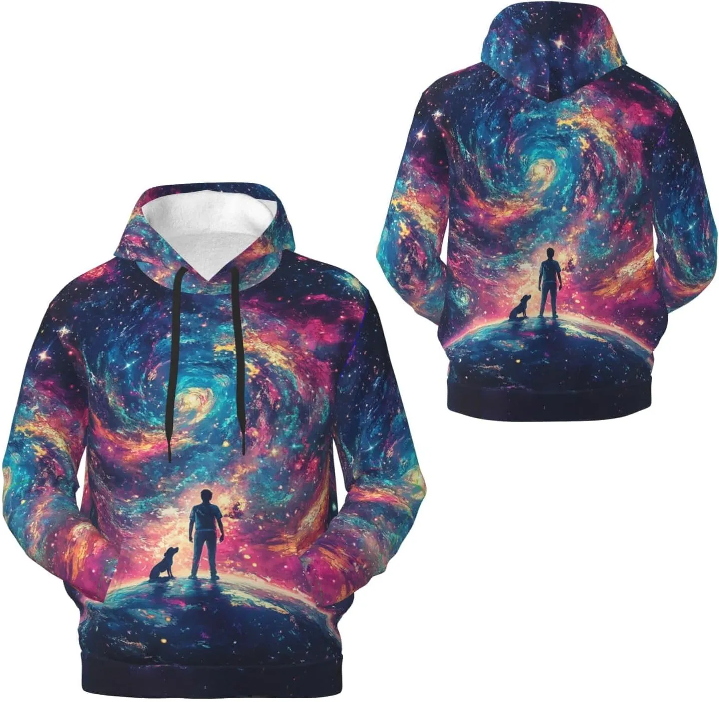 Unisex Cool 3D Hoodies Pullover Novelty Print Sweatshirt Funny Graphic Hooded With Pocket for Men Women Teens S-4XL