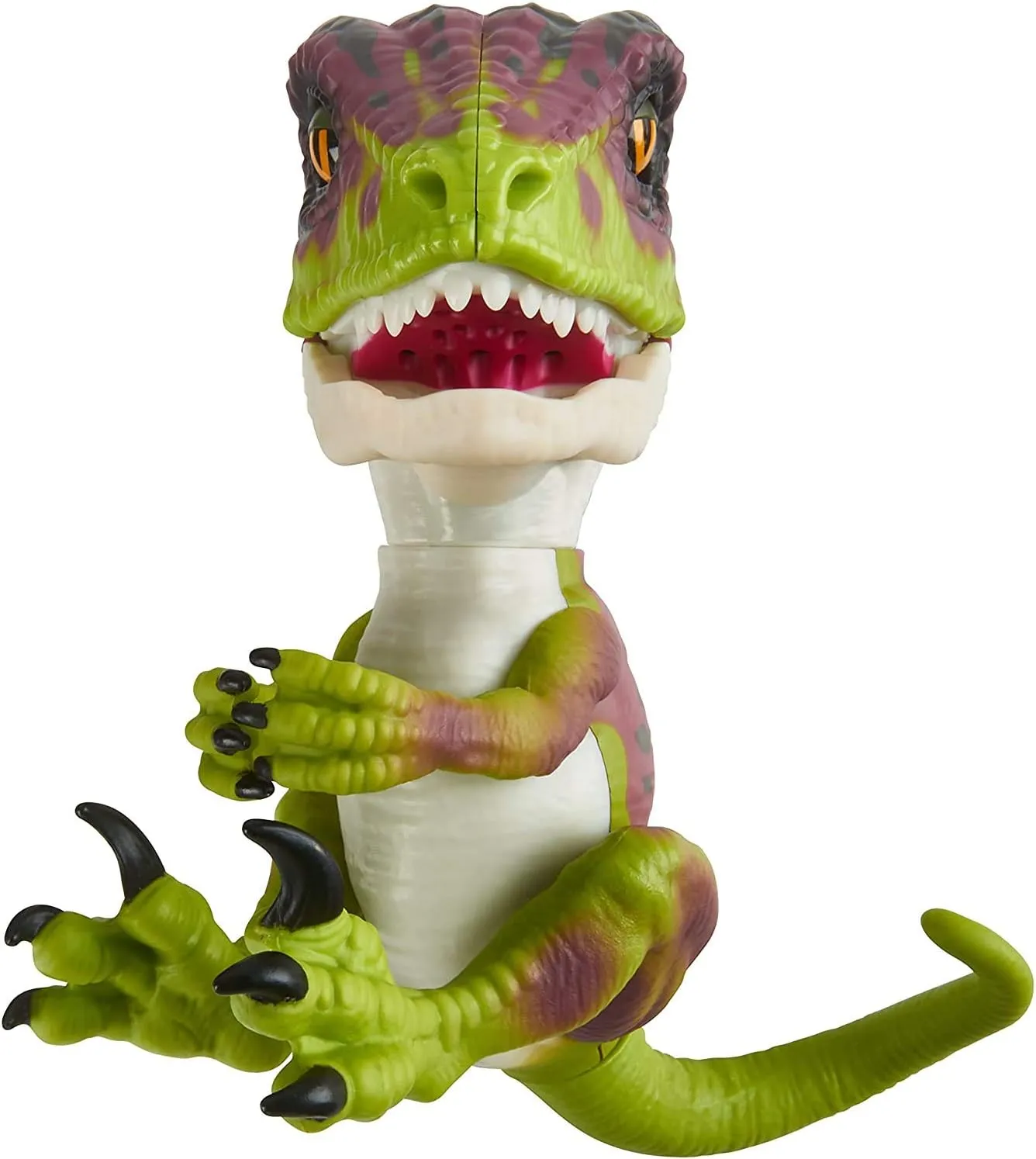 Untamed Raptor by Fingerlings - Stealth (Green) - Interactive Collectible Dinosaur - By WowWee