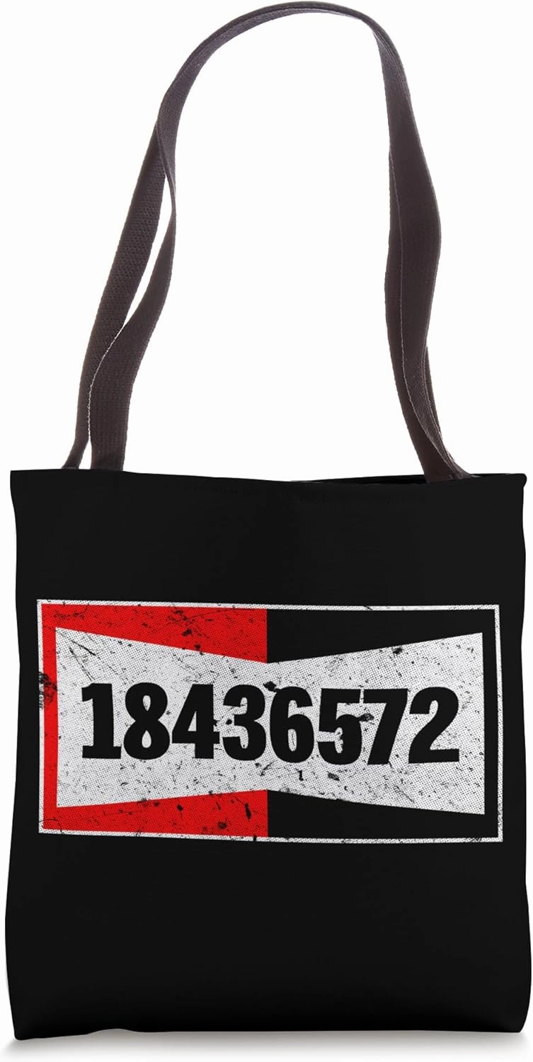 V8 Firing Order Vintage Racing Style Logo American block Tote Bag